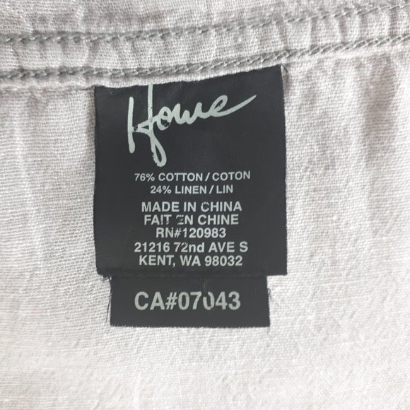 Howe Gray Short Sleeve Cotton Linen Shirt - Picture 12 of 13